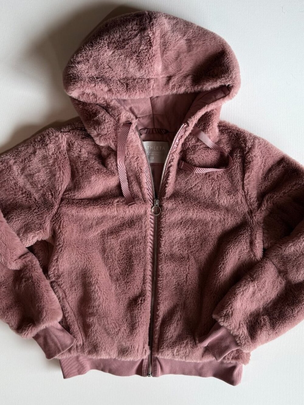 Athleta "Ritual" Faux Fur Hooded Jacket